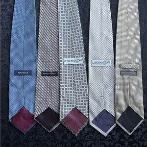 Lot of 5 Mens Silk Ties Ref# 13166